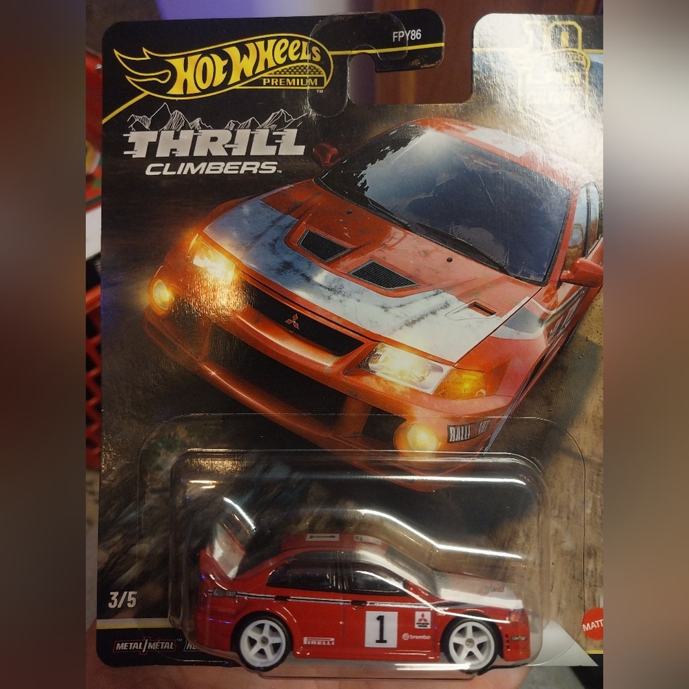 Premium Thrill Climbers Red Mitsubishi Rally Car